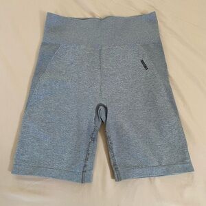 GymShark Seamless High-Waist Active Shorts - Gray
